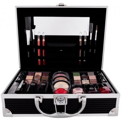 2K Fabulous Beauty Train Case Black sada Complete Make-up Palette