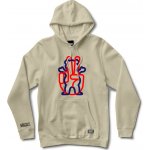 GRIZZLY mikina Peace Out Pullover Hoodie Bone (BONE) velikost: XL – Sleviste.cz