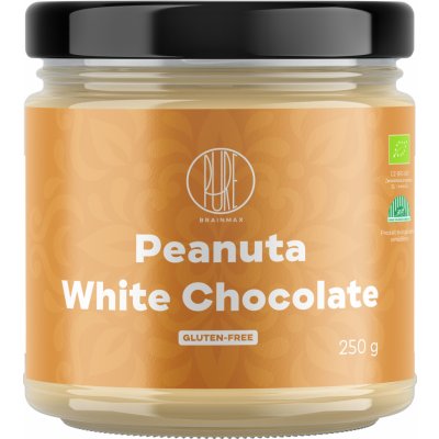 BrainMax Pure Peanuta Arašídový krém s bílou čokoládou 250 g – Zboží Dáma