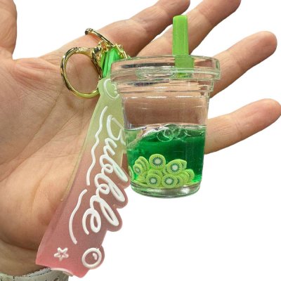 Přívěsek na klíče Bubble Tea ovoce 6 cm Druh Kiwi