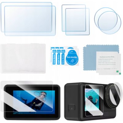 Sada 2x Tvrzené Sklo 9H Fólie Ochranná pro Kameru DJI Osmo Action 6 – Zboží Živě