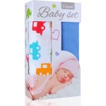 T-TOMI Baby set bambusová osuška cars / auta blue / modrá – Hledejceny.cz