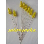 Špendlík se třemi perličkami - žlutý – Sleviste.cz