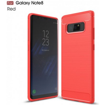 Pouzdro JustKing plastové s broušenou texturou Samsung Galaxy Note 8 - červené