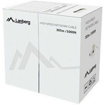 Lanberg LCU5-12CU-0305-Y UTP, cat.5e, 305m, žlutý – Zbozi.Blesk.cz