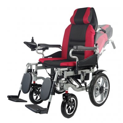 Elektrický invalidní vozík skládací Eroute 6003B XL 52 cm s automatickým polohováním – Zboží Dáma
