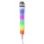 Fenton KMD55W Karaoke mikrofon s RGB osvětlením bílá