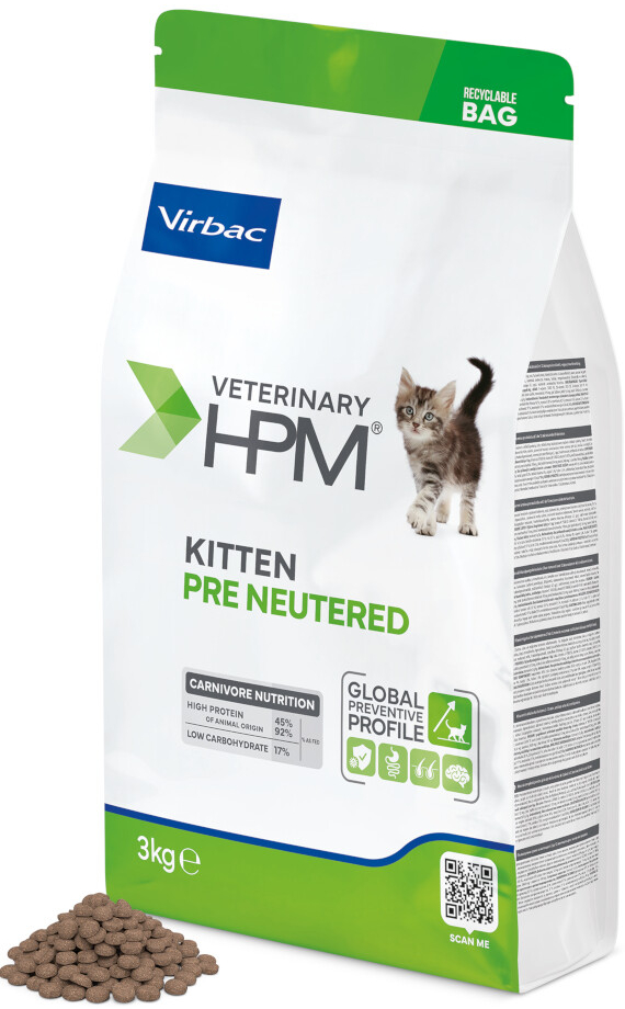 Virbac Veterinary HPM Baby Pre Neutered pro koťata 2 x 3 kg