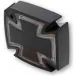 LED zadní moto světlo GOTHIC černé, čiré sklíčko, homologované – Sleviste.cz