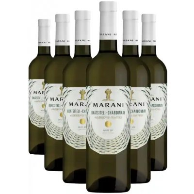 Marani RKATSITELI-CHARDONNAY bílé suché víno 13,5% 6 x 0,75 l (holá láhev) – Hledejceny.cz