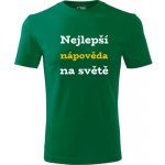Tričko nejlepší nápověda na světě dárek pro nápovědu zelené – Hledejceny.cz