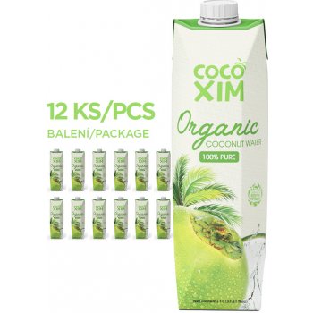 COCOXIM BIO Kokosová voda ORGANIC 12 x 1000 ml