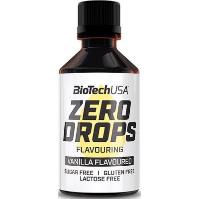 BioTech Zero Drops Flavor dochucovadlo bez kalorií vanilla 50 ml – Zboží Mobilmania