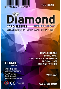Tlama Games Diamond Rainbow obaly Catan 54x80 mm