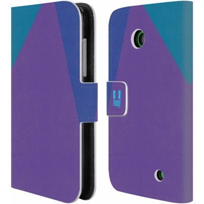 Pouzdro HEAD CASE Nokia LUMIA 630/630 DUAL barevné tvary fialová feminine