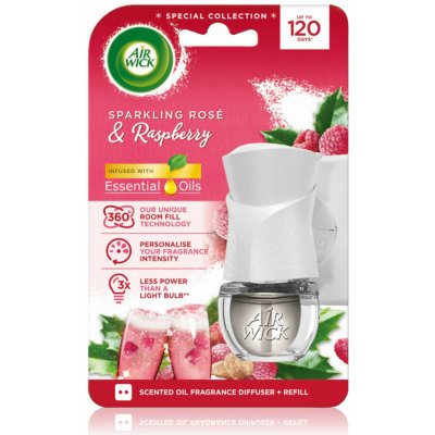 Air Wick electric Růžový sekt a maliny strojek 19 ml – Zboží Dáma