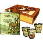 Placatka Jelen kazeta kniha se 3 panáky – Zboží Mobilmania