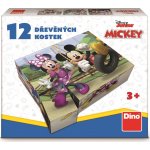 DINO Obrázkové kostky Mickey Mouse, 12 kostek
