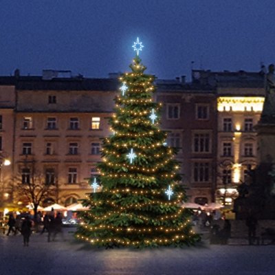 DECOLED LED světelná sada na vánoční stromy vysoké 9-11 m teplá bílá s ledově bílými dekory DZ113S3 – Hledejceny.cz