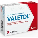 VALETOL POR 300MG/150MG/50MG TBL NOB 12 – Hledejceny.cz