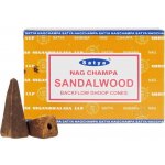 Shrinivas Satya Indické františky Backflow Satya Sandalwood 10 ks – Zboží Dáma