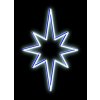Vánoční osvětlení DecoLED LED světelná hvězda na VO 35x50 cm ledově bílá