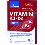 Vitar Vitamin K2+D3 Forte tablet 60 – Zboží Mobilmania