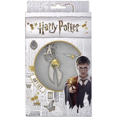 Přívěsek na klíče Carat Shop a odznak Harry Potter Zlatonka – Zboží Mobilmania