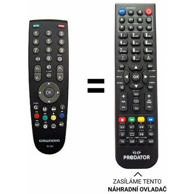 Dálkový ovladač Predátor ECG 22LHD111DVB-T – Hledejceny.cz