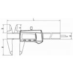Somet Posuvné měřítko digitální 0-150mm, kovový displej – Zbozi.Blesk.cz