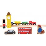 Small Foot Dřevěné vláčkodráha Paddington 43 dílů – Zboží Dáma