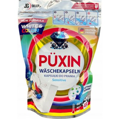 Puxin kapsle na praní Sensitive White And Color 48 PD – Hledejceny.cz