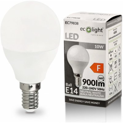 Berge LED žárovka G45 E14 10W neutrální bílá EC79838 – Sleviste.cz