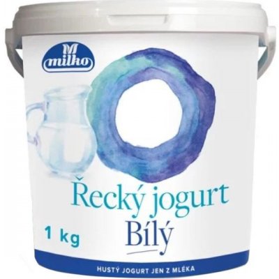 Milko Řecký jogurt 0% bílý kbelík 1 kg – Zboží Dáma