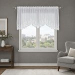 Dekorační oblouková krátká záclona na žabky KLEMENTYNA 80 bílá 200x80 cm MyBestHome – Hledejceny.cz