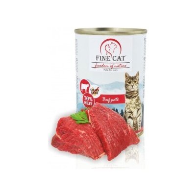 Fine Cat FoN 70% masa Paté HOVĚZÍ 0,4 kg