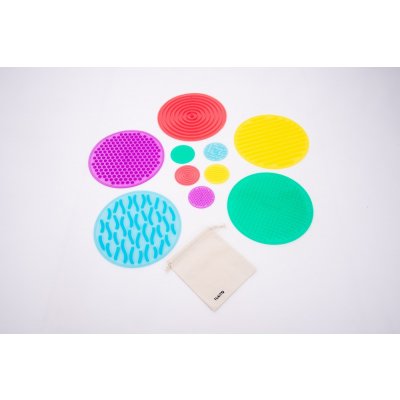 TickiT Taktilní set silikonových podložek (10 kusů) – Sleviste.cz