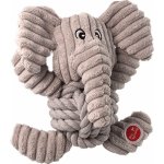 Dog Fantasy Safari slon s uzlem pískací 18 cm – Zboží Mobilmania