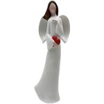 Prodex Anděl bílý s červeným srdcem 21 cm Prodex JY21101104 – Hledejceny.cz