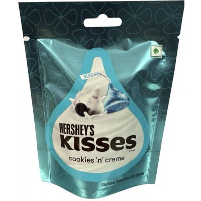 Hershey's Kisses pusinky z bílé čokolády s příchutí sušenek a krému 33,6 g – Zboží Dáma