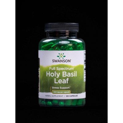 Swanson Holy Basil Leaf Bazalka 400 mg 120 kapslí – Hledejceny.cz