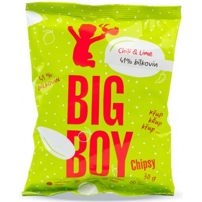 Big Boy Proteinové chipsy Chili & Lime 30 g