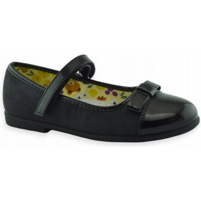 Wojtyłko roztomilé baleríny s mašličkou na suchý zip vložka z kůže 24420 černé – Hledejceny.cz