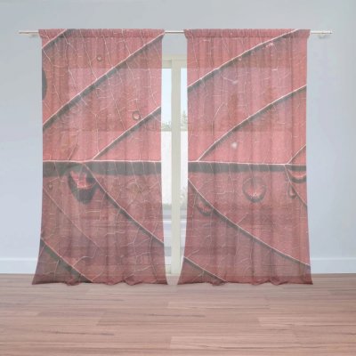 Záclony Červený list: 2 ks - 150x250 cm - Sablio – Hledejceny.cz