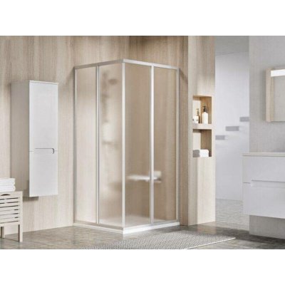 Ravak Supernova čtyřúhelníkový sprchový kout SRV2+SRV2, 90x90x195 cm, satin, dekor grape 14V70UO2ZGS – Zboží Mobilmania