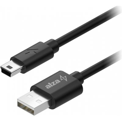 AlzaPower APW-CBUAMI010B Core USB-A (M) to MiniUSB 1m, černý – Zboží Mobilmania
