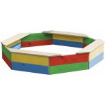 Marimex Dřevěné pískoviště osmihranné barevné 11640198 – Zboží Dáma