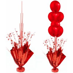 FunPlay 141378 Nafukovací balóny s podstavcem červené