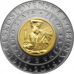 ČNB Bimetalová mince 2000 Kč 100. výročí zavedení československé koruny 2019 Standard 1 oz – Zboží Dáma