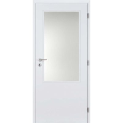 Doornite Basic 2/3 sklo lakované pravé bílé prosklené C1HMF2.70P1 74,6 x 198,3 cm – Zboží Mobilmania